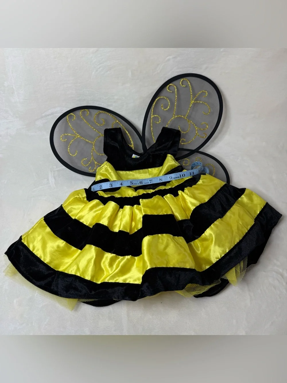 Bumblebee Costume Dress w/ Headband & Wings, Size 4T, PreLoved Great Condition!